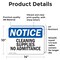 Signmission Cleaning Supplies No Admittance OSHA Notice Sign, Vinyl Decal, 14in W x 10in L, 2PK OS-2PACK-NS-D-1014-L-10652 - alternate 5
